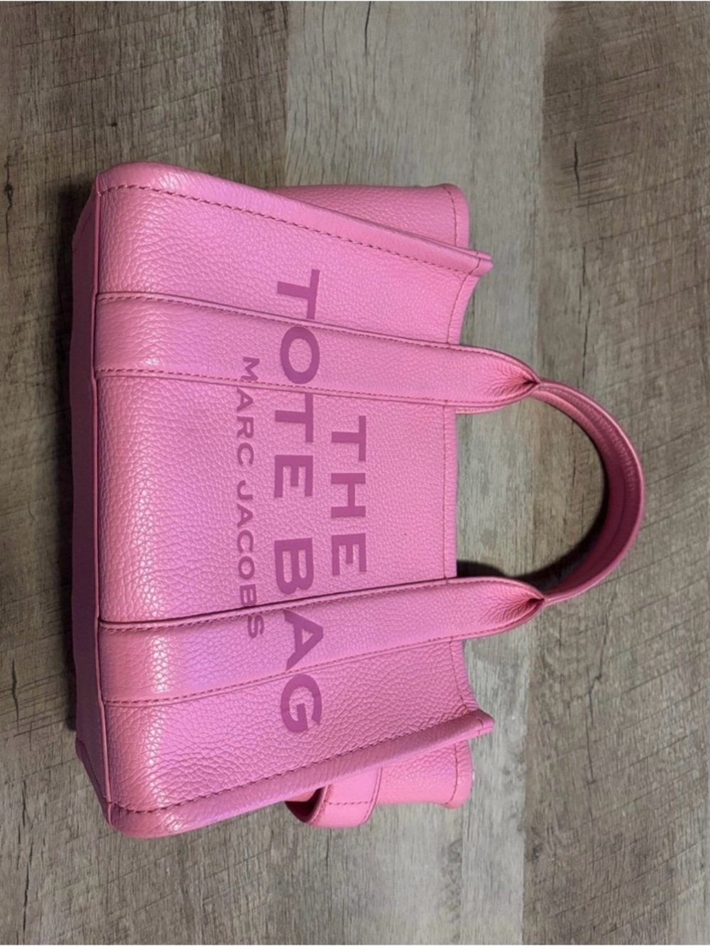 Marc Jacobs Pink Canvas The Tote Bag Small with Strap - Picture 7 of 7